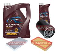 Kamoka Controllo Set 6L mannol Ceramica 5W-40 per Audi A6 1.9 Tdi