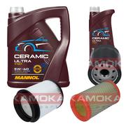 Kamoka Controllo Set 6L mannol Ceramica 5W-40 per Renault Kangoo 1.2