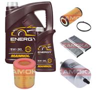 KAMOKA Controllo Set 6L MANNOL Energy 5W-30 per Audi A6 Avant 2.0 TFSI