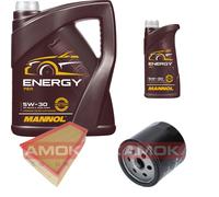 KAMOKA Controllo Set 6L MANNOL Energy 5W-30 per Ford Mondeo IV Turnier 1.6