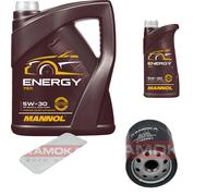 KAMOKA Controllo Set 6L MANNOL Energy 5W-30 per Toyota IQ 1.0