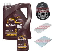 KAMOKA Controllo Set 6L MANNOL Energy 5W-30 per Toyota IQ 1.0