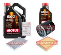 KAMOKA Controllo Set 6L MOTUL 8100 X-CLEAN 0W-30 Per Audi A6 2.4 2.8