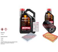 KAMOKA Controllo Set 6L MOTUL 8100 X-CLEAN 0W-30 Per Audi A6 2.6 2.3 100