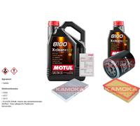 KAMOKA Controllo Set 6L MOTUL 8100 X-CLEAN 0W-30 Per Audi A6 2.6 2.8