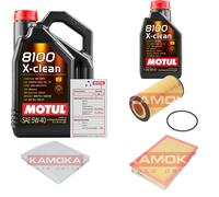 KAMOKA Controllo set 6L MOTUL 8100 X-PULIRE 5W-40 per Volvo V70 II SW 2.4 D5