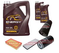 KAMOKA Controllo Set 7 L MANNOL Energy 5W-30 per Audi 80 1.9 TDI