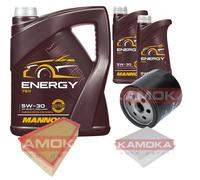 KAMOKA Controllo Set 7 L MANNOL Energy 5W-30 per Ford Mondeo IV Turnier 1.6