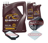 KAMOKA Controllo Set 7 L MANNOL Energy 5W-30 per KIA Rio III 1.25 CVVT 1.2