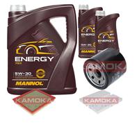 KAMOKA Controllo Set 7 L MANNOL Energy 5W-30 per Nissan Pathfinder III 4.0