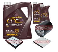 KAMOKA Controllo Set 7 L MANNOL Energy 5W-30 per Toyota Land Cruiser 3.0 D-4D
