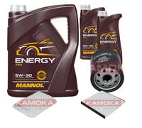 KAMOKA Controllo Set 7 L MANNOL Energy 5W-30 per Toyota Yaris 1.5