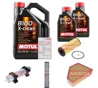 KAMOKA Controllo Set 7 L MOTUL 8100 X-CLEAN 5W-40 Per BMW 3er Touring E91