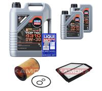 Kamoka Controllo Set 7L Liqui Moly Top Tec 4310 0W-30 per Honda Cr-V III Rosso