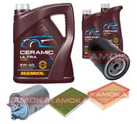 KAMOKA Controllo Set 7L MANNOL Ceramic 5W-40 Per VW Caddy II Kasten 1.9 D