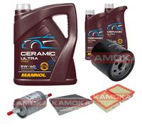 KAMOKA Controllo Set 7L MANNOL Ceramic 5W-40 Per VW Lupo 1.0 1.4 Polo
