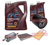 KAMOKA Controllo Set 7L MANNOL Ceramic 5W-40 Per VW Lupo 1.4 16V Polo