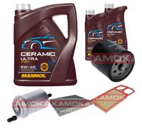 KAMOKA Controllo Set 7L MANNOL Ceramic 5W-40 Per VW New Beetle Cabriolet 1.4