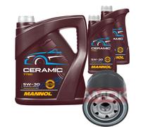 Kamoka Controllo Set 7L mannol Ceramica 5W-30 per Toyota Avensis Station