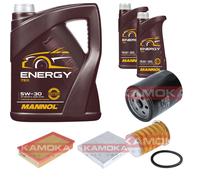 KAMOKA Controllo Set 7L MANNOL Energy 5W-30 per Ford Focus C-Max