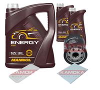 KAMOKA Controllo Set 7L MANNOL Energy 5W-30 per Toyota IQ 1.0