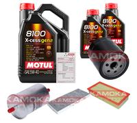 KAMOKA Controllo Set 7L MOTUL 8100 X-CESS 5W-40 Per Citroën C8 2.0 2.2 Jumpy