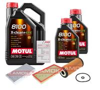 Kamoka Controllo Set 7L Motul 8100 x-Clean 0W-30 per