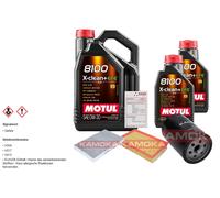 KAMOKA Controllo Set 7L MOTUL 8100 X-CLEAN 0W-30 Per Audi A6 2.6 2.3 100