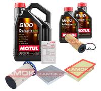 Kamoka Controllo Set 7L Motul 8100 x-Pulire 0W-30 per VW Di Passat Variant