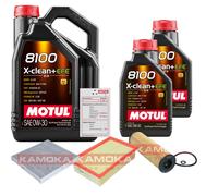 KAMOKA Controllo set 7L MOTUL 8100 X-PULIRE 0W-30 per VW Passat Variant 2.0