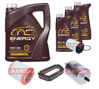 KAMOKA Controllo Set 8 L MANNOL Energy 5W-30 per Audi A8 4.2 FSI quattro