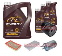 KAMOKA Controllo Set 8 L MANNOL Energy 5W-30 per Ford Tourneo Connect