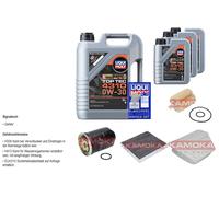 Kamoka Controllo Set 8L Liqui Moly Top Tec 4310 0W-30 per Legno Toyota Verso _R2