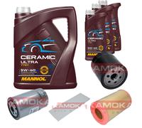 KAMOKA Controllo Set 8L MANNOL Ceramic 5W-40 Per Fiat Ducato Bus 2.0 JTD