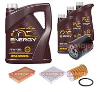 KAMOKA Controllo Set 8L MANNOL Energy 5W-30 per Ford Focus C-Max