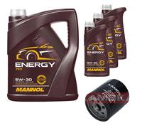 KAMOKA Controllo Set 8L MANNOL Energy 5W-30 per Ford Kuga II 2.0 TDCi