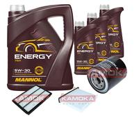 KAMOKA Controllo Set 8L MANNOL Energy 5W-30 per Mitsubishi Pajero III 2.5