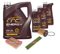 KAMOKA Controllo Set 8L MANNOL Energy 5W-30 per VW Sharan 2.8 VR6