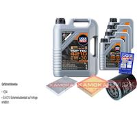 Kamoka Controllo Set 9 L Liqui Moly Top Tec 4210 0W-30 per Audi A6 2.4 2.8