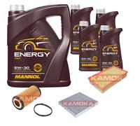 KAMOKA Controllo Set 9L MANNOL Energy 5W-30 per Audi A3 Sportback RS3