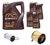 KAMOKA Controllo Set 9L MANNOL Energy 5W-30 per Audi A5 S5 quattro