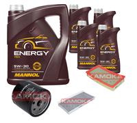 KAMOKA Controllo Set 9L MANNOL Energy 5W-30 per Ford Tourneo Connect