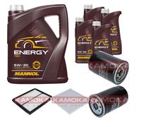 KAMOKA Controllo Set 9L MANNOL Energy 5W-30 per KIA Sorento I 2.5 CRDi