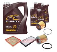 KAMOKA Controllo Set 9L MANNOL Energy 5W-30 per Opel Vivaro Combi 2.5 DTi