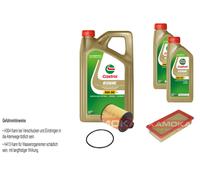 Kamoka Controllo Set castrol edge Titanio FST 5W-30 7L per Suzuki Swift IV )
