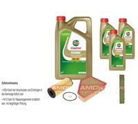 Kamoka Controllo Set castrol edge Titanio FST 5W-30 8L per BMW X1 di Xdrive18d