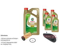 Kamoka Controllo Set castrol edge Titanio FST 5W-30 9L per BMW 5er Tour