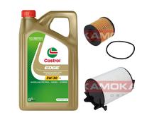 KAMOKA Controllo Set Castrol EDGE Titanium FST 5W-30 5L Per VW Golf V 1.4