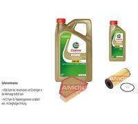 KAMOKA Controllo Set Castrol EDGE Titanium FST 5W-30 6L Per BMW X1 xDrive18d