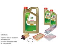 KAMOKA Controllo set Castrol EDGE Titanium FST 5W-30 7L per VW Vans V